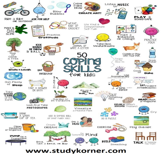 50 Coping Skills Chart